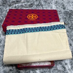 Authentic Tory Burch Shoe Box and Dust Bag